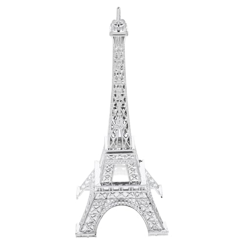 NUOBESTY Figura in Lega di Zinco Torre Eiffel 15 CM Decorazione Vintage da Tavolo per Casa Ufficio Ornamento Artistico Resistente