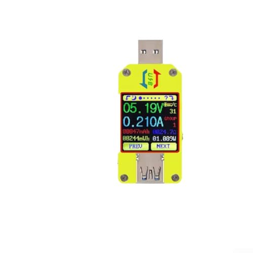 Tester de voltaje USB en color para revisar cargadores de móvil en casa