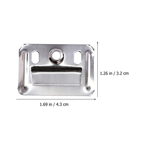 Image of DOITOOL 100PCS Wall Buckle Interlocking Hanging Bracket Furniture Clamp Z Clips for Hanging Integrated Wall Panel Fixings Stainless Steel Couch Clips Furniture Fixings Hanger Wall Panel Clips