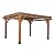 Backyard Discovery Beaumont 14' x 12' Traditional Cedar Wood Pergola Kit with Trellis Roof, All-Season Durability, High-Wind Rating, PowerPort, Shade for Outdoor Patio, Deck, Garden, and Entertaining