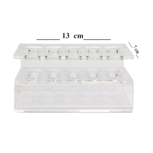 Image of ET Dental Acrylic Handpiece Stand | Transparent Organizer for Dental Handpieces | Durable Acrylic Construction
