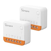 SONOFF MINI R4 2PCS WiFi Smart Switch 2-Way, Interruttore intelligente DIY, modalità relè staccabile, WiFi 2.4G, controllo APP, Funziona con Alexa, Google Home Assistant, controllo remoto eWeLink