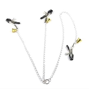 CSH Koppels Training Tool Stalen Kettingen Kleine Klokken Nippl’e Klemmen Faux Sieraden voor Vrouwen Body Decoratie T…