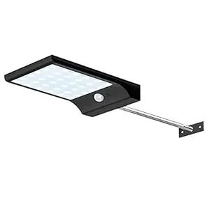 Epyz Solar Lights Outdoor Wall with Mounting Pole 36 Led Outdoor Solar Motion Sensor Lights Waterproof Security Lights,4 Working Mode for Barn,Porch,Garage (Pack of 1,Black)