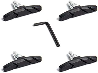 LanYing 2 Pairs Bicycle Brake Pads Mountain Road Bike V Brake Pads Cantilever Brake Blocks with Hex Nuts Universal Bike Brake Pads 70mm