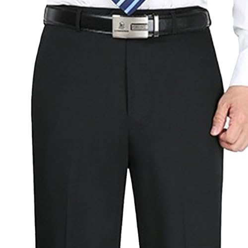 Maiyifu-GJ Men's Loose Lightweight Dress Pants Casual Straight Leg Suit Pants Business Striped Summer Work Pants​3