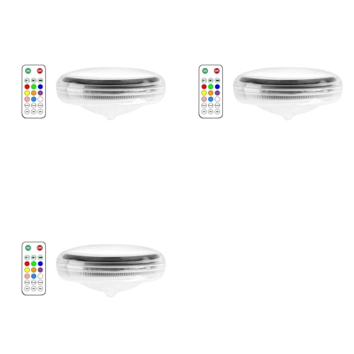 Lampes solaires flottantes piscine x3 LED RVB décoratives