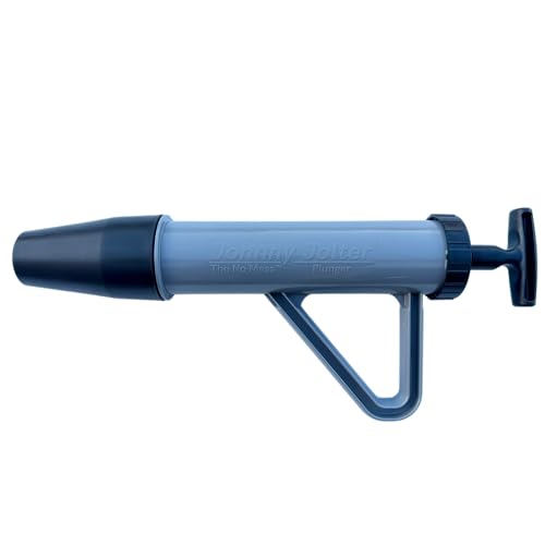 No Mess Toilet Plunger Johnny Jolter ® - Powerful Drain Unclogger with Water Pressure for Toilets - No Splashback Alternative for Fast Toilet Clog Removal, Heavy Duty Drain Clearing Tool - Made in USA by Johnny Jolter - Image 2