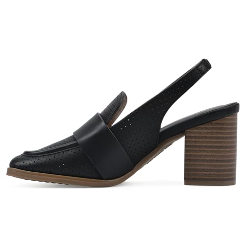 Image of WHITE MOUNTAIN Women's Vocality Loafer Style Block Heel
