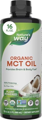 Nature's Way Organic MCT Oil, Brain and Body Fuel*, Keto & Paleo, 16 Fl Oz