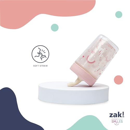 Image of Zak Designs Fairy and Rainbow Capri 9oz Leak-Proof Toddler Cups, 2-Pack