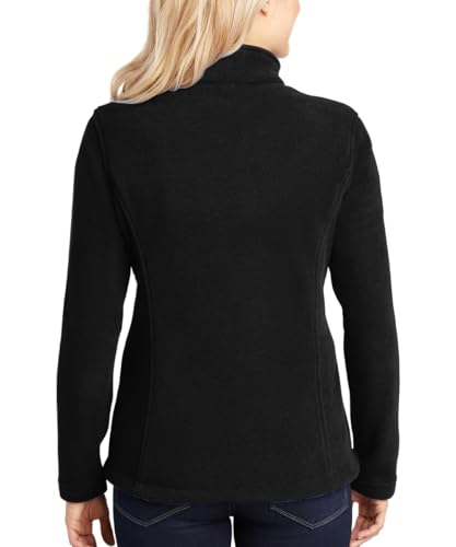 Custom Embroidery Full-Zip Fleece Jackets for women, Low-Pill Midweight with Drawcord Hem for Healthcare workers.4