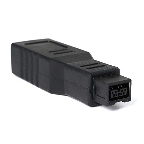 RLECS FireWire IEEE 1394 Type A 400 6 Pin Female to 1394 Type B 800 9 Pin Male Data Transfer Adapter Converter for MacBook Pro, Mac Mini, iMac etc - Thumbnail 3