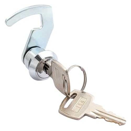 Schrankschlösser mit Schlüsseln, Schreibtischschubladenschloss aus Zinklegierung, Aktenschrankschloss, Ersatz mit 2 Schlüsseln für Kleiderschrank, Möbel, Geldkassetten, Schließfächer, Vitrinen, S
