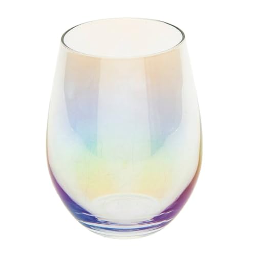 SECRET DE GOURMET Lot de 6 Verres Fantaisie 540 ML, Iridescent