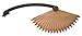 Fanimation BPW5240RS Asian Inspired Abs Chinese Palm Blade from Isle Plstc Collection in Bronze/Dark Finish, 0, Rust