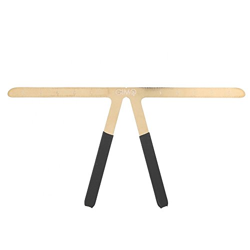Tattoo Eyebrow Ruler, Permanent Makeup Measure Tool Metal Eyebrow Balance Ruler Shaping Stencil Tools(Gold) - Image 4