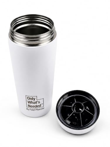 Image of ONLY WHAT'S NEEDED Metal Shaker, 750ml, Stainless Steel, BPA-Free Cap, Rust-Resistant, Leak-Proof, for Mixing Supplements