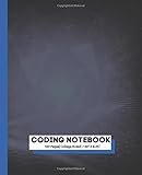 Coding Notebook with Blue Triangles Theme| Programmer Notebook| Coding Developer Notebook Gift| Coding Projects: Use to code in C, C++, HTML, Java, Python and any other Programming Languages.