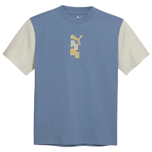 Image of Puma Boys' Short Sleeve Cotton Graphic T-Shirt, Crewneck