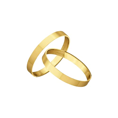 01 Aliança Em Ouro 18k Reta 1.5 Gramas (unidade)