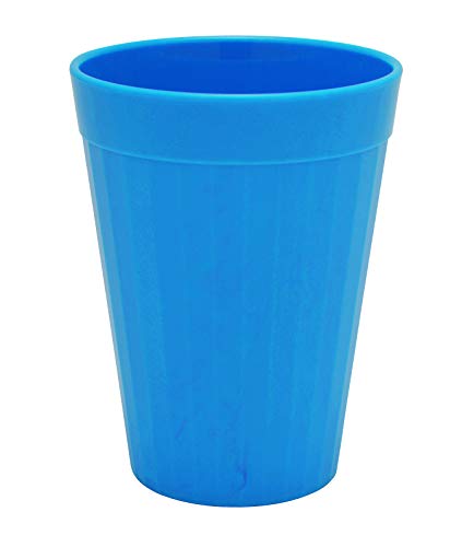 Harfield 200ml BlueTumblers (Pack of 6) Reusable Virtually Unbreakable Polycarbonate Drinking Cups