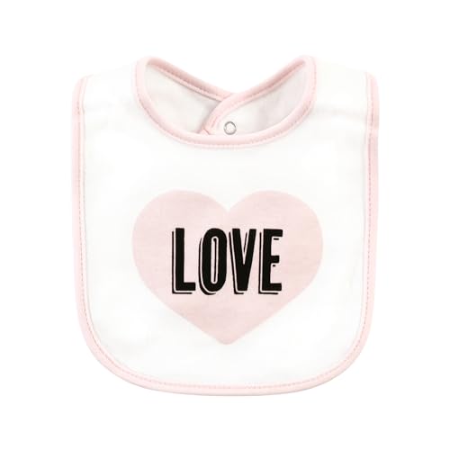 Image of Hudson Baby Unisex Baby Cotton Bibs, Mommy'S World, One Size