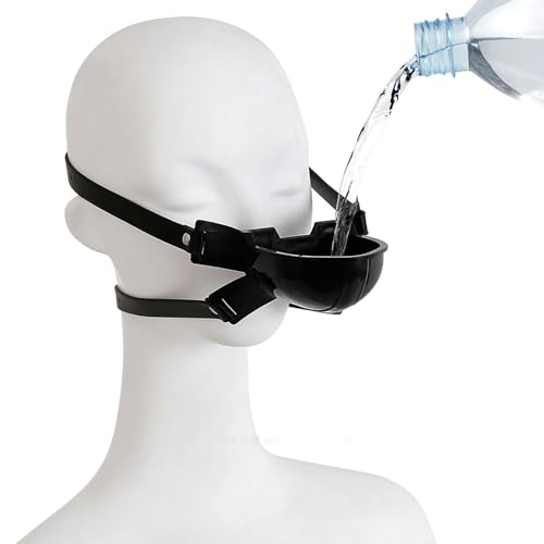 Mund Plug Gag Silikon Mundknebel Knebel Mund Bondage Maske mit Trichter，Toilette Mundknebel für Frauen Männer Knebel Mund Plug Gag Urinal Piss Trichter SM Homosexuell Bondage