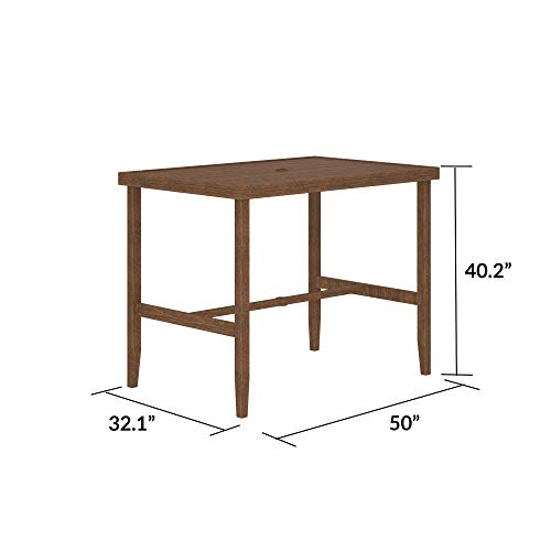 Cosco Outdoor Living 88467Qdbe Cosco Outdoor Furniture Bar Table, Brown #TOP4