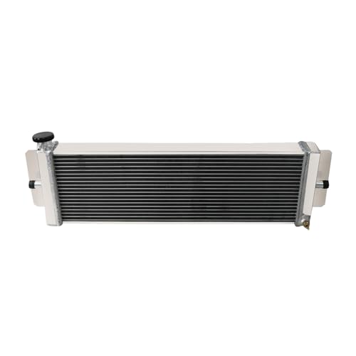 ENGINKUHLER Universal Air to Water Intercooler Liquid Heat Exchanger Aluminum Radiator 2-Row Core 610x200x56mm