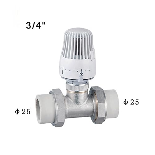 Válvula termostática PPR de latón 1" para control de temperatura 3
