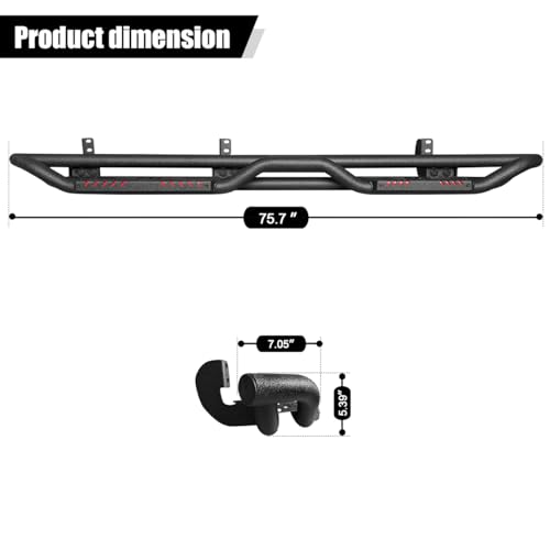 Barras laterales para Frontier Crew Cab 2005-2024 miniatura 2