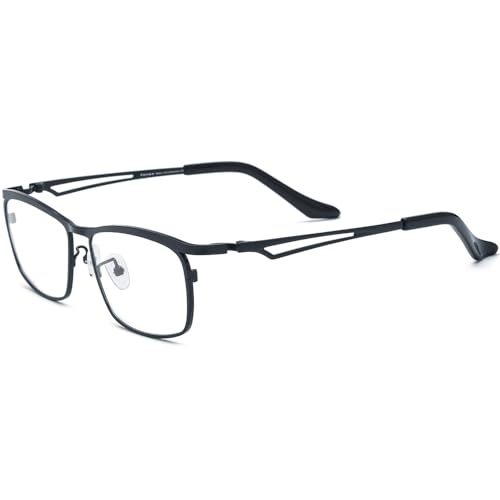 Image of FONEX Pure Titanium Glasses Frame Men Square Eyeglasses Optical Eyewear F85775
