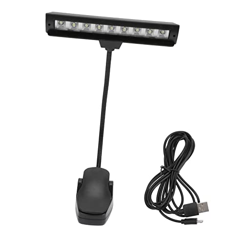 Totority Led Music Lamps Clip-on Reading Light Rechargeable Multi-Functional Perfect for Reading