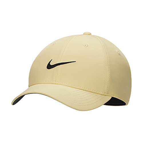 Image of Nike Dri-FIT Legacy91 Adult Unisex Golf Hat (US, Alpha, One Size, Lemon Wash /Black)