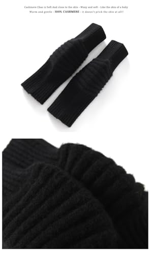 100% cashmere leg warmers (4 colors, even size) (Black)4