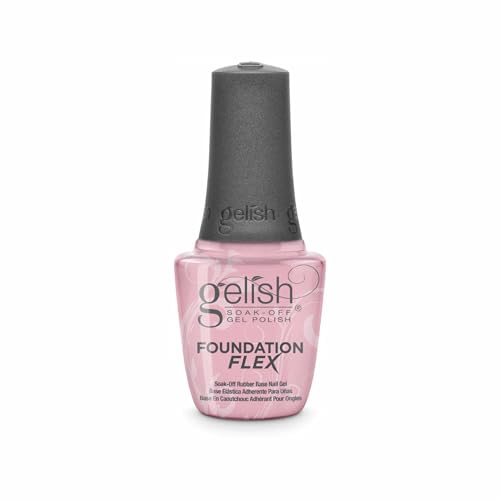 Gelish Foundation Flex UV/LED Soak-Off Rubber Base Gel Nail Light Nude 15mL