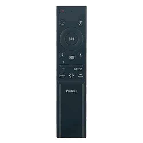 Image of AH81-15498A Replacement Remote Compatible with Samsung Sound Bar HW-B550 HW-B53M HW-B53C HW-B530 HW-B450 HW-B650 HW-B43C HW-B63C HW-B63M HW-B67E HW-B67C HW-B45E HW-B430 HW-B440 HW-Q600B HW-Q6CB