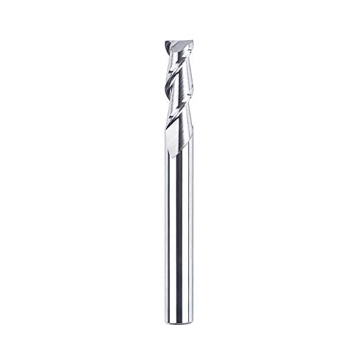 SpeTool 12501 2 Flutes Carbide CNC End Mill For Aluminum (1/4 Shank, 2.5 inch Long) Router Bit Spiral Mill