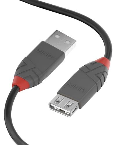 PremiumCord Cavo Di Prolunga USB 2.0 Da 0,5m, Cavo Dati High Speed ​​Fino A 480Mbit/s, Cavo Di Ricarica, USB 2.0 Tipo A Da Femmina A Maschio, 2X