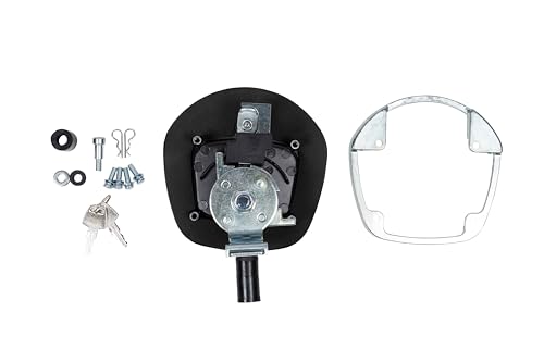 Image of Mytee Products (4 Pack) Underbody Truck Tool Box Latch Replacement Lock w /Keys - Black Powder Coated Latch w /Chrome Paddle - Tool Box Lock Replacement for Trucks, RV, Trailer, UTV, ATV