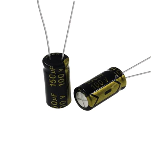 Condensateur 150 uF 100 V composant électronique radial 10x20mm pour réparation alimentation