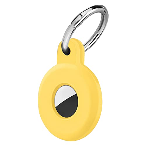 Ainiv AirTag Llavero, 1 Pieza Llaveros AirTag Funda Protectora de Silicona, Localizador Llaves AirTa...