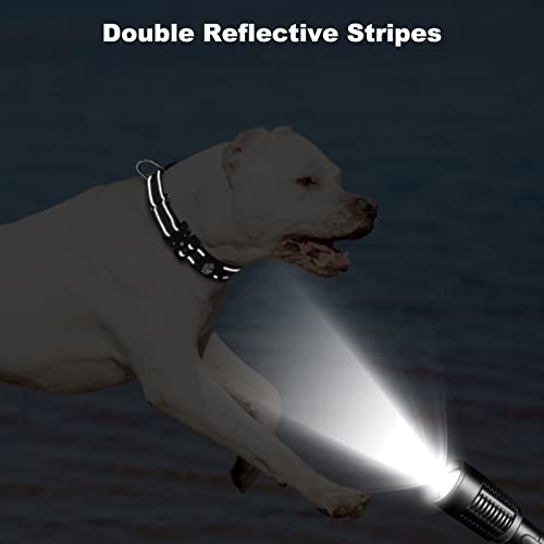 Martingale Collar For Dogs, Wanyang Reflective No Pull Dog Collar With Soft Neoprene Padded, Heavy Duty Dog Collars With Metal Buckle For Medium Large Dogs, Black #TOP3