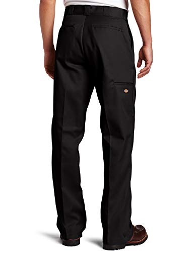 Dickies Men's Loose Fit Double Knee Twill Work Pant, Black, 40W X 32L #TOP1
