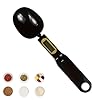 LCD Digital Measuring Spoon, Adjustable/Weighing/Electronic Measuring Spoon, Digital Scale Spoon with LCD Screen Display, Electronic Weighing Spoon for Kitchen Gadgets – 500g/0.1g Accuracy (Black)