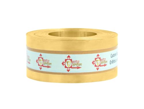 Image of Brass Strip | 1 INCH | Pack of 1 | Remedy for Vastu Strips | Width-25mm, Thickness-0.2mm, Length-100 Feet Approx.