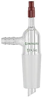 Chemglass CG-1049-F-24 Series CG-1049-F Vacuum Adapter, Female Luer Lock, 1/4
