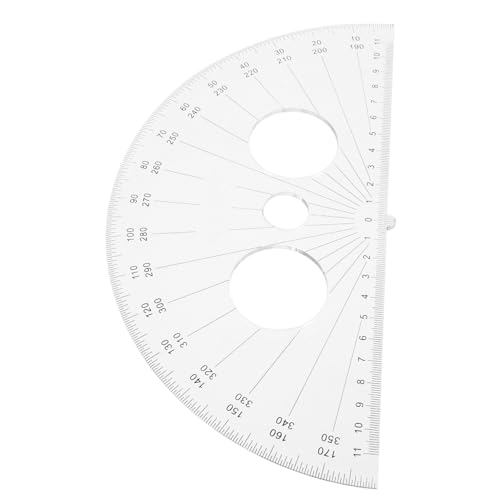 DOITOOL Halbkreis-winkelmesser Kunststoff Winkelmessgerät Protractor Für Schüler Zeichnen Messen Kompaktes Multifunktionales Geometrie-lineal