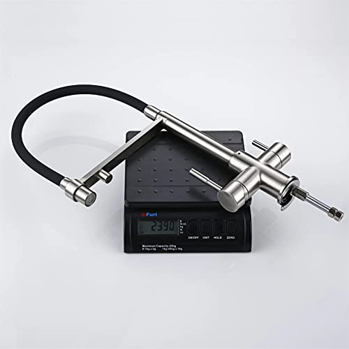 Robinet de cuisine acier inoxydable tri flow pour eau pure